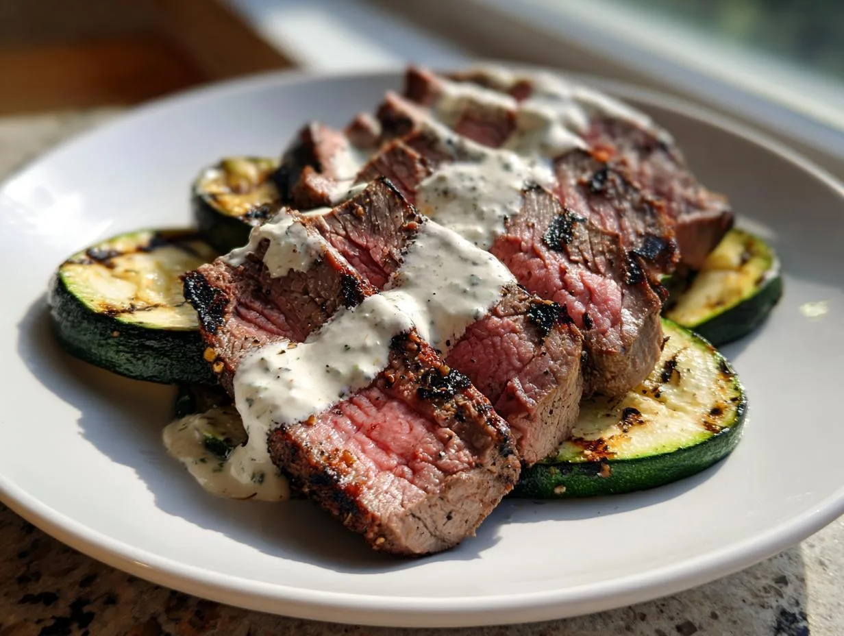 Juicy Grilled Steak Bowl with Zucchini in 30 Minutes